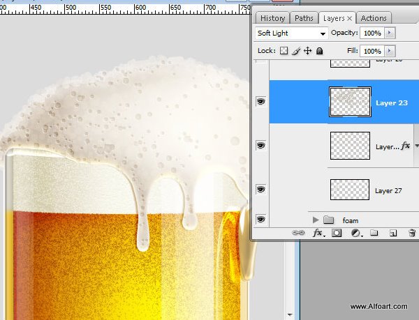 Shiny Cold Beer Glass Illustration with colorfull liquid inside and splashing effect.Create realistic glossy glass with liquid in them, make reflections and shadows